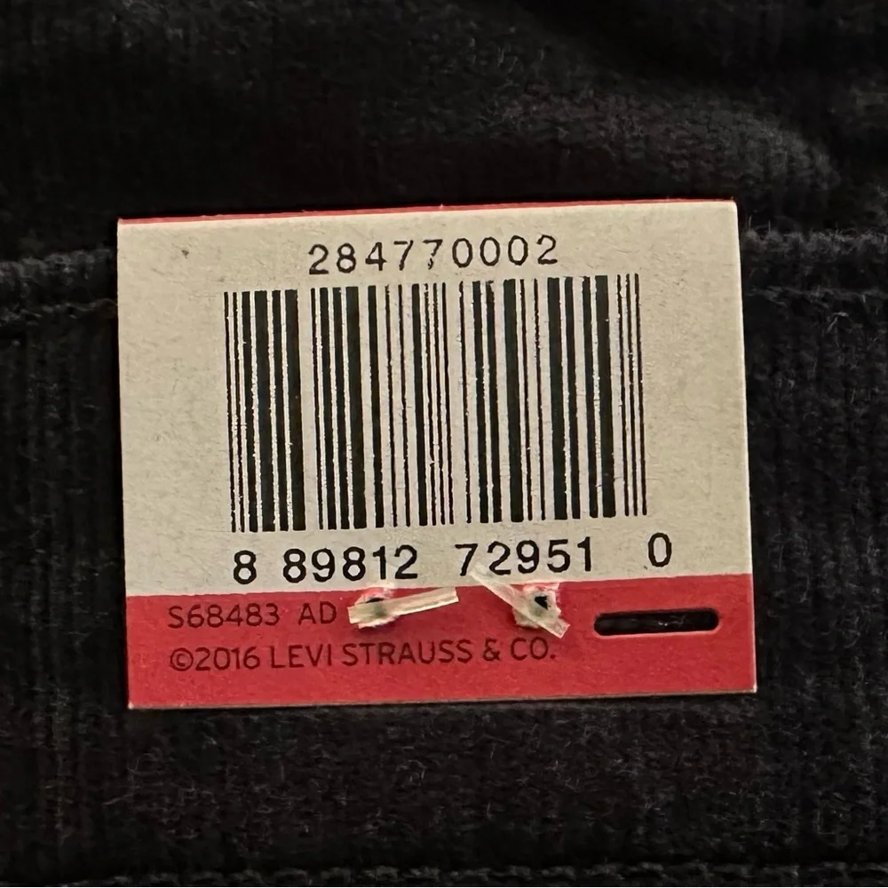 Levi's Women’s Corduroy Surplus Skinny Jeans in Black 29R Mid Rise
